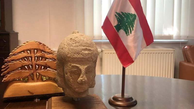 بعد أكثر من 30 عامًا على سرقته .. لبنان يستعيد رأس أشمون الأثري