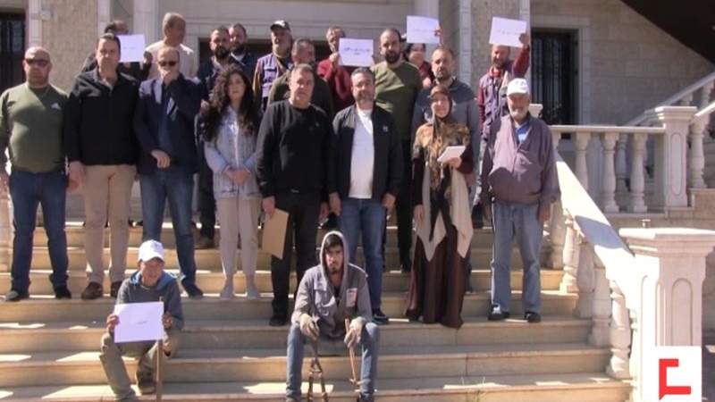 اعتصام لموظّفي وعمّال إتحاد بلديات بعلبك وبلديات قرى الإتحاد