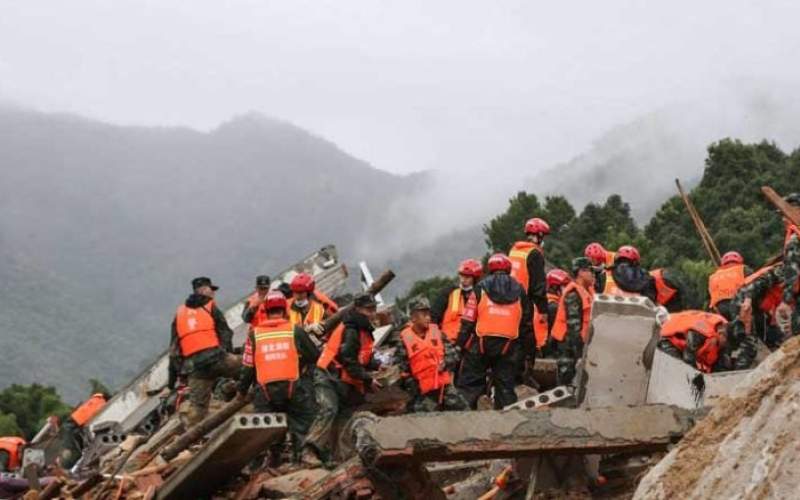 مصرع 47 شخصًا في انزلاق أرضي جنوب غرب الصين