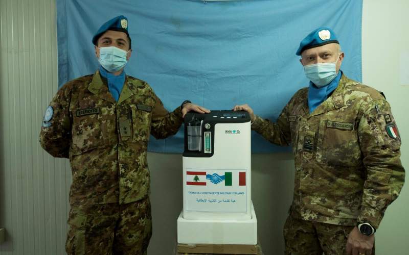 4 أجهزة تنفس من الكتيبة الايطالية لبلدية شمع