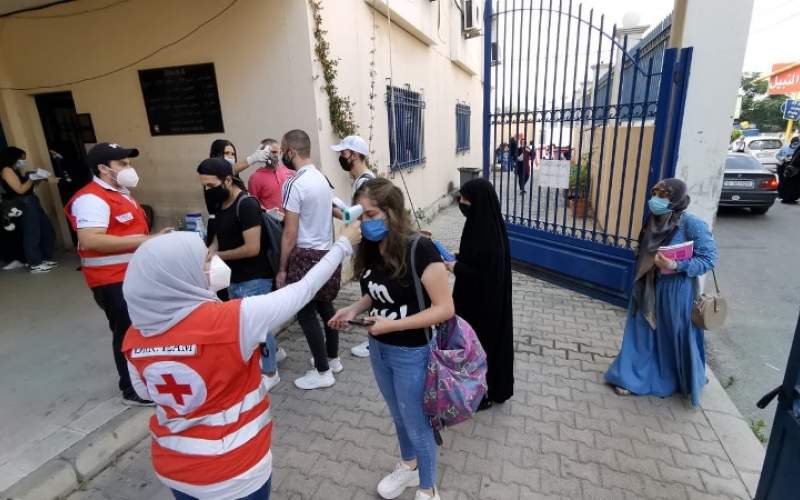 إجراءات وقائية واكبت الإمتحانات في الجامعة اللبنانية في صيدا 