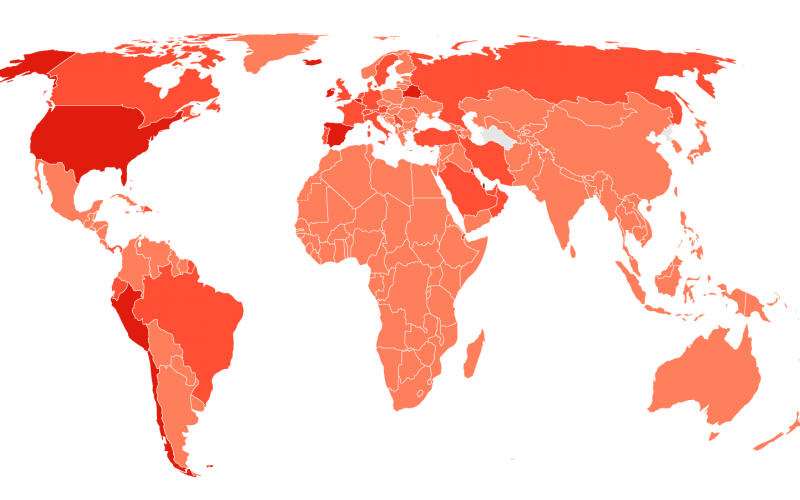 أكثر من 39 مليون إصابة بكورونا حول العالم